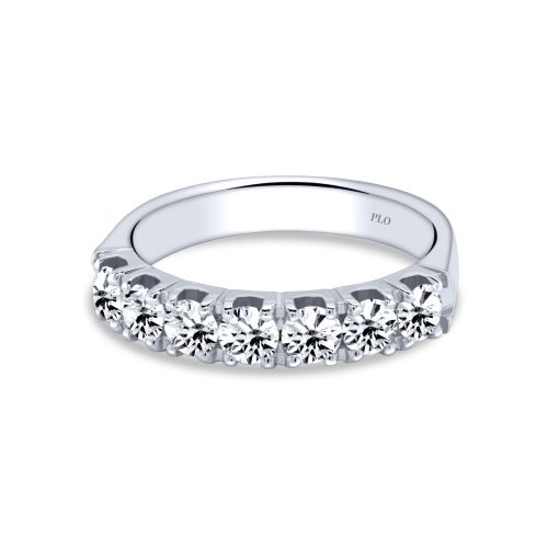 White gold wedding band with diamonds 1.00 carat
