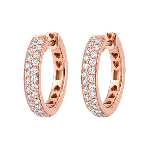 Rose gold earrings