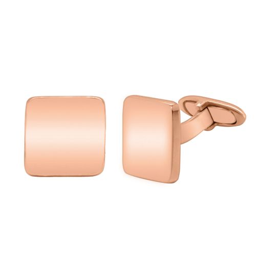 Rose gold square cufflinks

