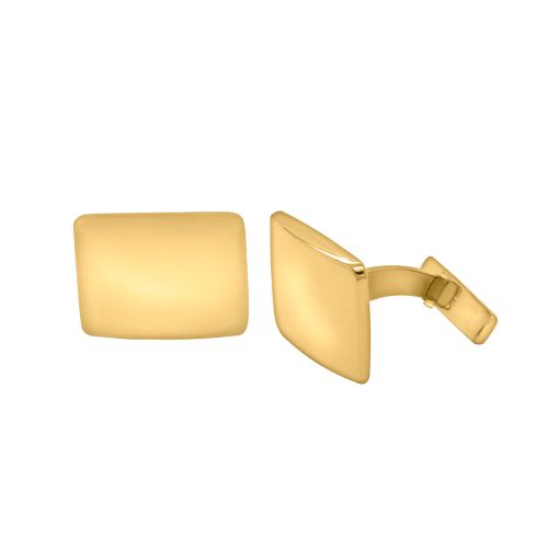 Yellow gold rectangular cufflinks