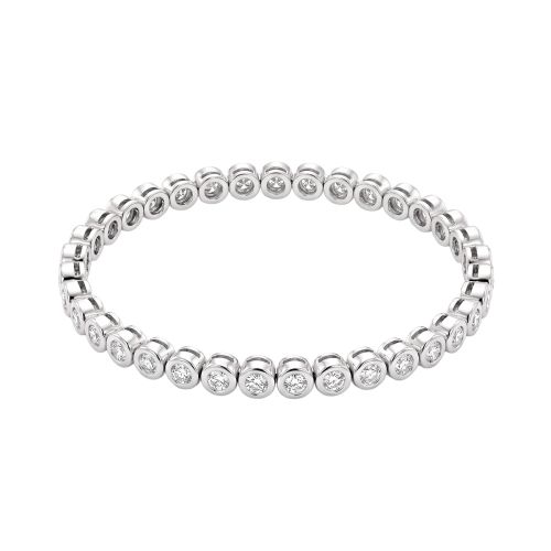 White gold and diamond bracelet