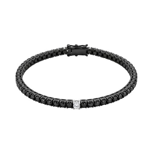 White gold bracelet with white diamonds