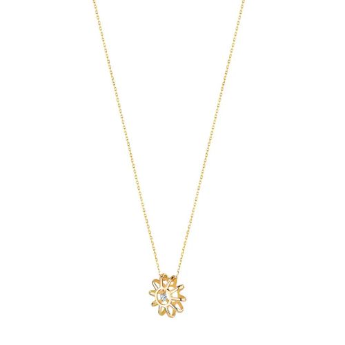 La Brune et la Blonde necklace mini soleil 0.07 carats