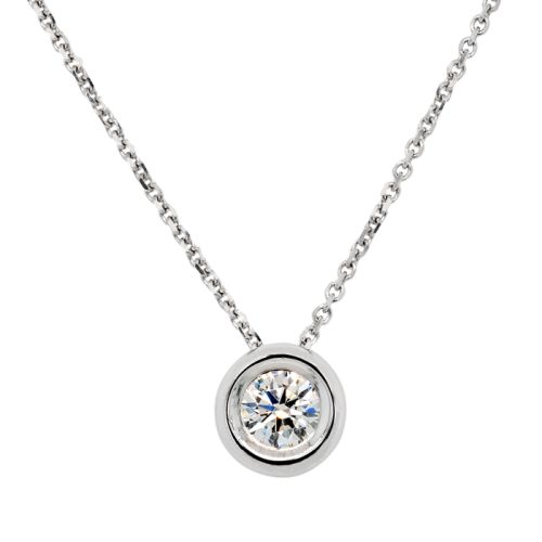 White gold pendant with diamond 0.20 carats
