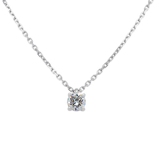 White gold pendant with solitarie diamond 0.30 carats