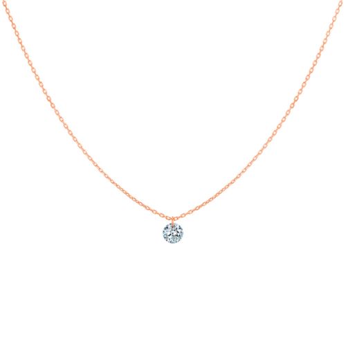 La Brune & La Blonde 360º rose gold necklace diamond 0.40 carats