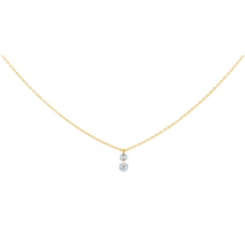 La Brune & La Blonde 360º collar oro amarillo diamantes 0.20 quilates