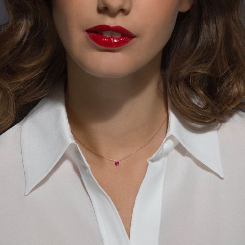 La Brune & La Blonde Confetti rose gold and ruby 0.30 carats