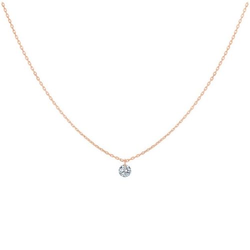 La Brune & La Blonde rose gold 360º necklace diamond