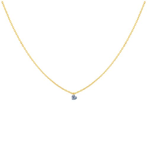 La Brune & La Blonde 360º necklace 0.15 carat heart diamond