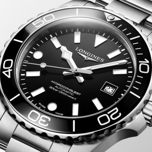 Longines HydroConquest Automático 42 mm Negro L3.788.4.56.6
