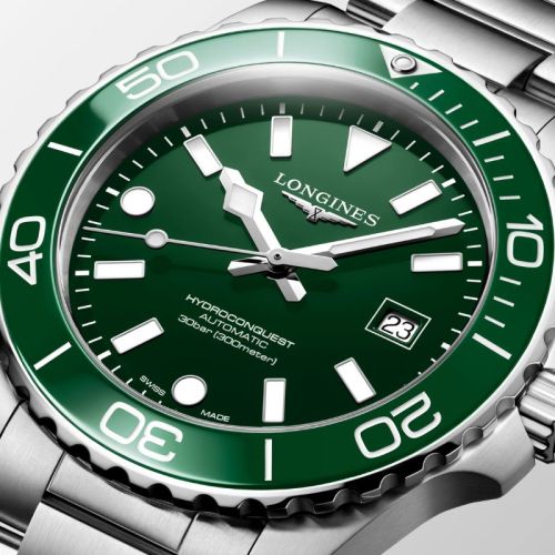 Longines HydroConquest 42 mm Verde Automático L3.788.4.06.6