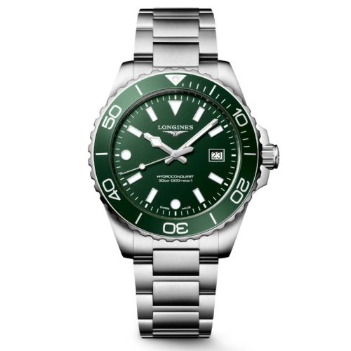 Longines HydroConquest Cuarzo 42 mm Esfera Verde L3.769.4.06.6