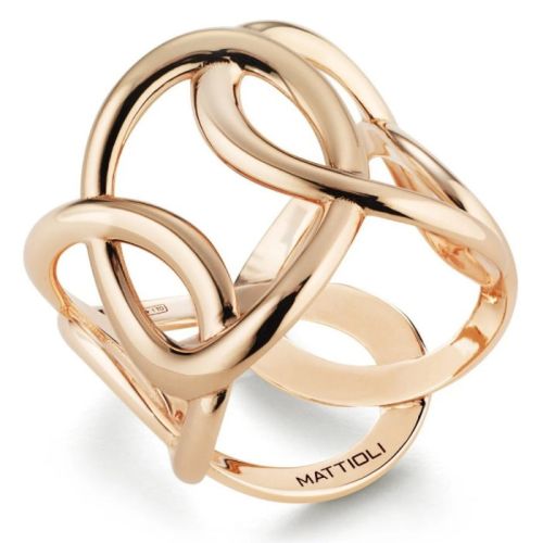Hiroko ring in 18-carat rose gold