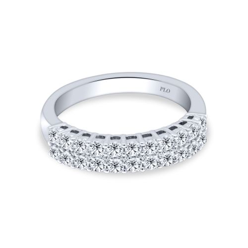 Solitaire ring in white gold and 0.51-carat diamond