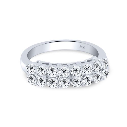 Ring in white gold and 1.17-carat diamond