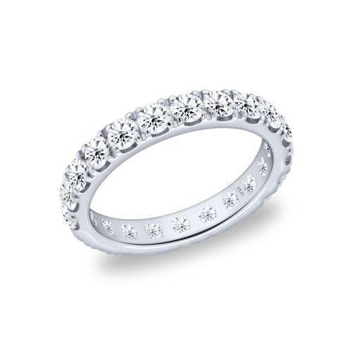 White gold 1.75 carat diamond eternity band