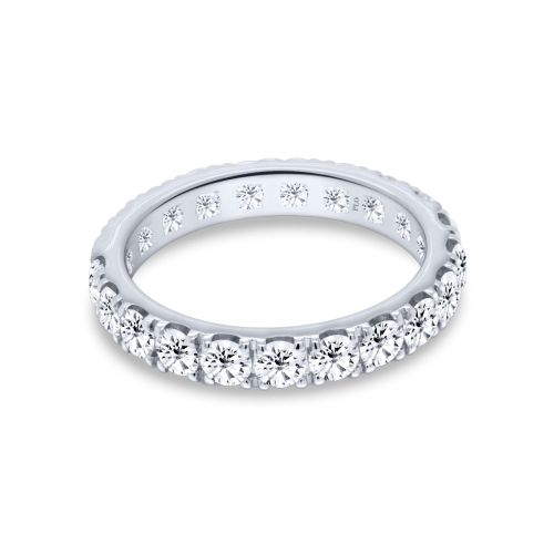 White gold 1.75 carat diamond eternity band