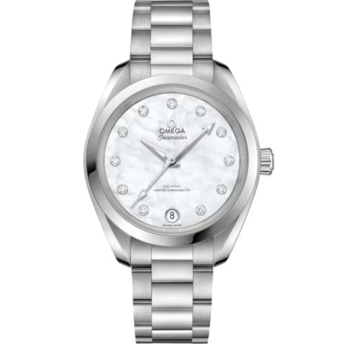 OMEGA Seamaster Aqua Terra 150M 34 mm Madre Perla & Diamantes 220.10.34.20.55.001