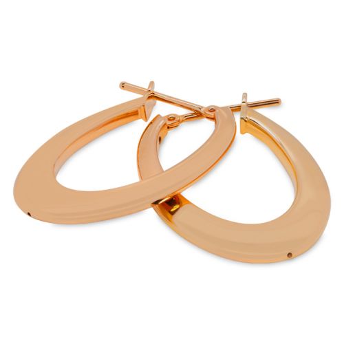 Hoop earrings in rose gold