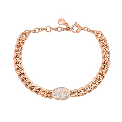 Rose gold bracelet with brilliant-cut diamonds 0.70 carats