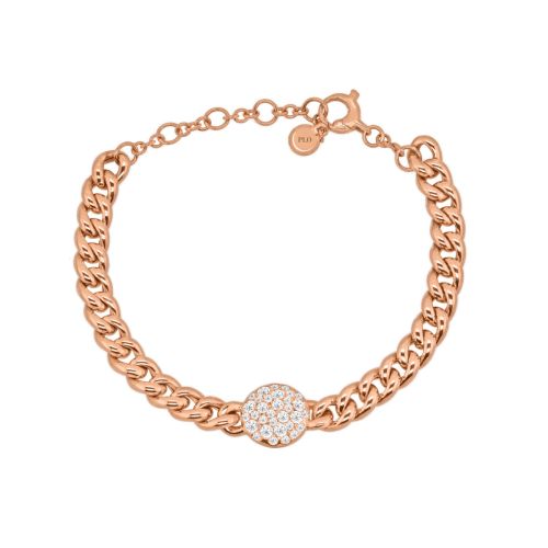 Rose gold bracelet with brilliant-cut diamonds 0.62 carats