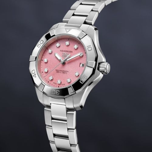TAG Heuer Aquaracer Solargraph Rosa Diamantes 34mm WBP1318.BA0005