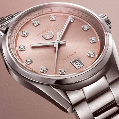 TAG Heuer Carrera Date 36mm Rosa Diamantes WBN231D.BA0001
