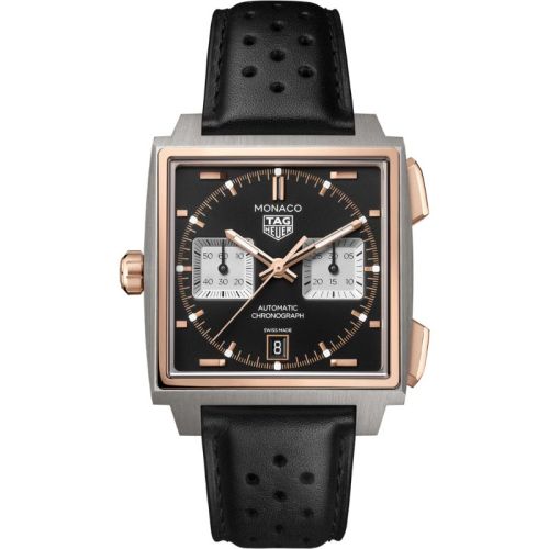 TAG Heuer Monaco Chronograph 39 mm Titanio y Oro Rosa 18K CDW2150.FC8360