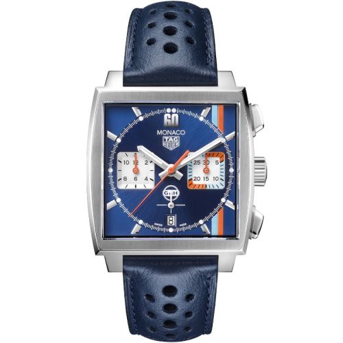 TAG Heuer Monaco x Gulf Chronograph Edición Especial 39 mm CBL2115.FC6494