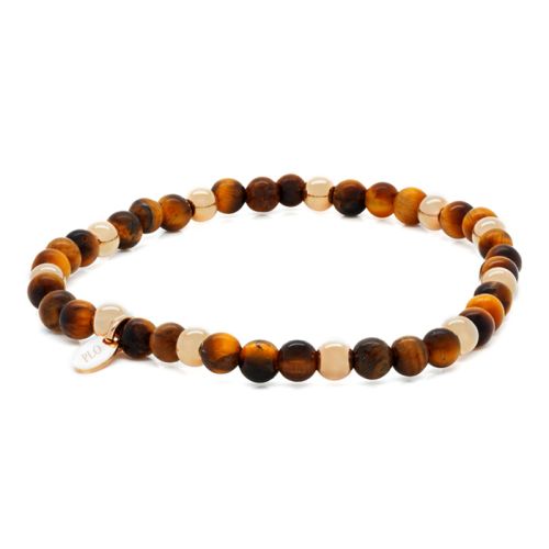 Elastic bracelet in tiger’s eye