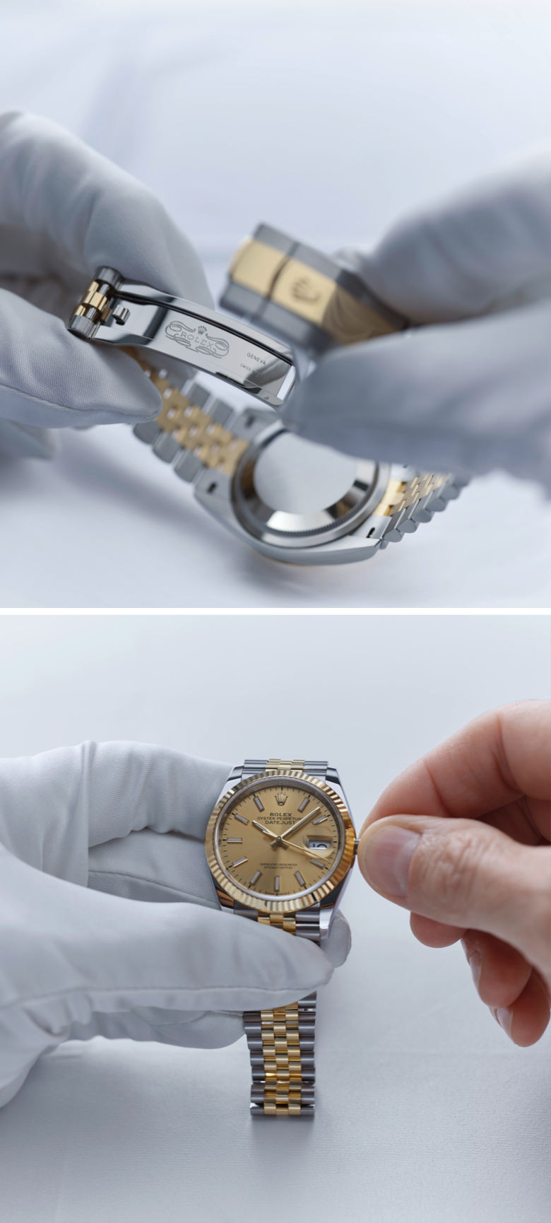 Rolex watch servicing procedure at Pedro Luis Olivares