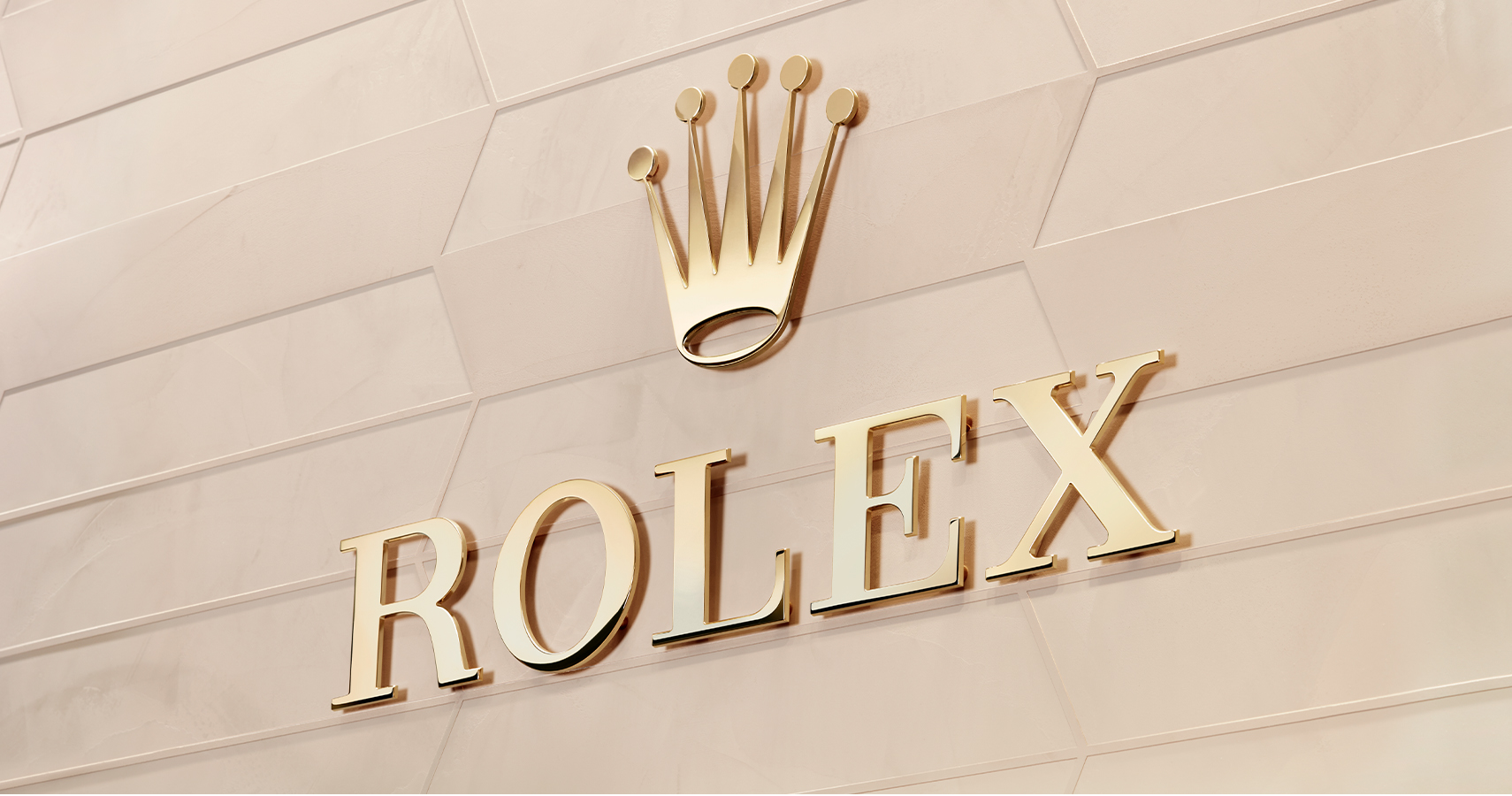 Logotipo Rolex en fachada
