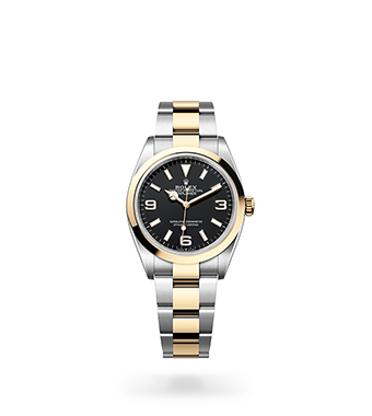 Rolex Explorer - Oyster, 36 mm, Oystersteel and yellow gold